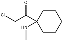 Ethanone, 2-chloro-1-[1-(methylamino)cyclohexyl]- (9CI) Struktur