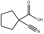 Cyclopentanecarboxylic acid, 1-cyano- Struktur