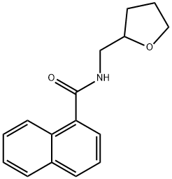 N-(tetrahydro-2-furanylmethyl)-1-naphthamide Struktur