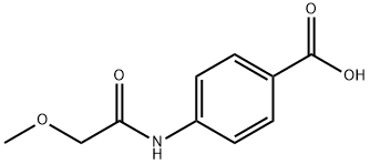 4-[(methoxyacetyl)amino]benzoic acid Struktur