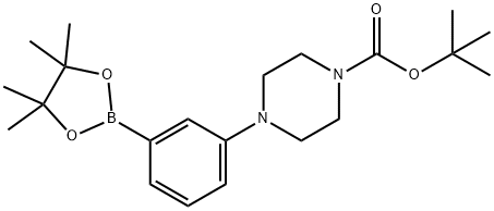 3-[4-(N-Boc)piperazin-1-yl]phenylboronic acid pinacol ester Struktur