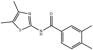 Benzamide, N-(4,5-dimethyl-2-thiazolyl)-3,4-dimethyl- (9CI) Struktur