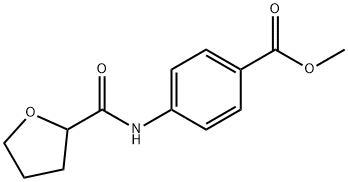 Benzoic acid, 4-[[(tetrahydro-2-furanyl)carbonyl]amino]-, methyl ester (9CI) Struktur