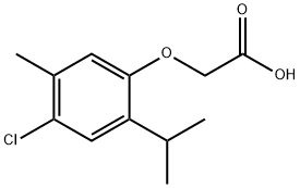 (4-CHLORO-2-ISOPROPYL-5-METHYL-PHENOXY)-ACETIC ACID Struktur