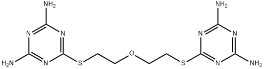 6,6'-[Oxybis(ethylenethio)]bis(1,3,5-triazine-2,4-diamine) Struktur