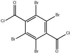 Tetrabromoterephthalic acid dichloride Struktur