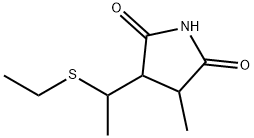 3-[1-(Ethylthio)ethyl]-4-methyl-2,5-pyrrolidinedione Struktur