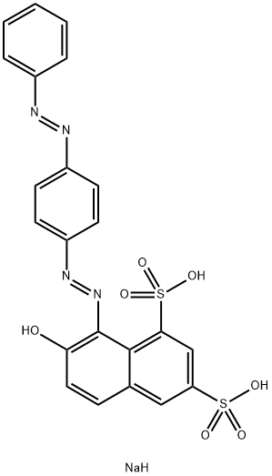 Natrium-6-hydroxy-5-(4-phenyl-azophenylazo)naphthalin-2,4-disulfonat