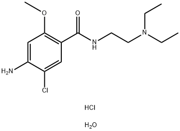 Metoclopramide monohydrochloride monohydrate Struktur