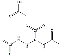 Acetic  acid,  2-acetyl-1,2-dichlorohydrazide Struktur