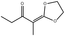 3-Pentanone,  2-(1,3-dioxolan-2-ylidene)- Structure