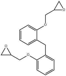 2,2'-[methylenebis(o-phenyleneoxymethylene)]bisoxirane Struktur