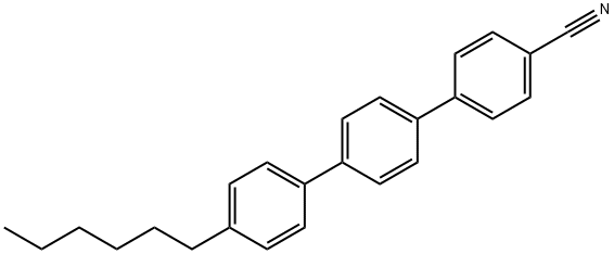 4-CYANO-4'-HEXYLTERPHENYL Struktur