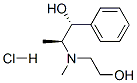 [R-(R*,S*)]-alpha-[1-[(2-hydroxyethyl)methylamino]ethyl]benzyl alcohol hydrochloride Struktur