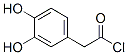 (3,4-dihydroxyphenyl)acetyl chloride Struktur