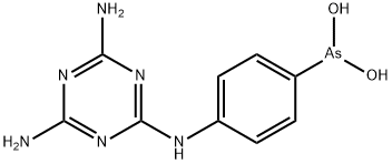 [4-[(4,6-diamino-1,3,5-triazin-2-yl)amino]phenyl]arsonous acid Struktur