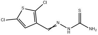 [(2,5-dichlorothiophen-3-yl)methylideneamino]thiourea Struktur