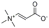 (E)-3-(triMethylaMMonio)acrylate Struktur