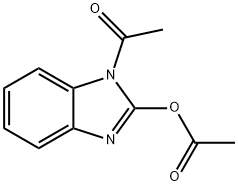 (1-acetylbenzoimidazol-2-yl) acetate Struktur