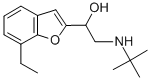 (+/-)-BUFURALOL HYDROCHLORIDE Struktur