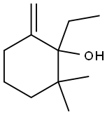 1-Ethyl-2,2-dimethyl-6-methylenecyclohexanol Struktur