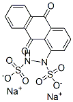 disodium 9,10-dioxo-1-[sulfonato-(sulfonatoamino)amino]anthracene Struktur