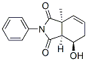 (3aS)-3a,6,7,7aα-Tetrahydro-7β-hydroxy-3aα-methyl-2-phenyl-1H-isoindole-1,3(2H)-dione Struktur