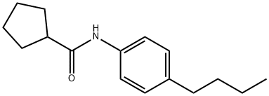 Cyclopentanecarboxamide, N-(4-butylphenyl)- (9CI) Struktur