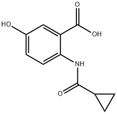 2-[(Cyclopropylcarbonyl)aMino]-5-hydroxybenzoic Acid Struktur