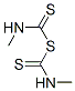 N-methyl-1-(methylthiocarbamoylsulfanyl)methanethioamide Struktur