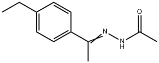 Acetic acid, [1-(4-ethylphenyl)ethylidene]hydrazide (9CI) Struktur