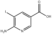 6-AMino-5-iodo-nicotinic acid Struktur