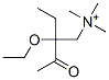 acetyldiethylcholine Struktur