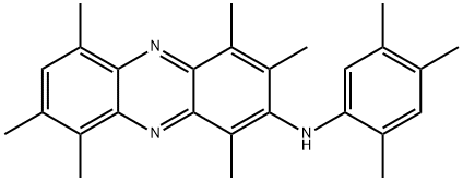 1,3,4,6,8,9-Hexamethyl-N-(2,4,5-trimethylphenyl)-2-phenazinamine Struktur