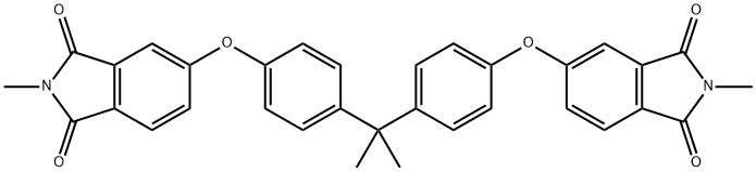 2,2-BIS[4-(N-METHYLPHTHALIMIDO-4-OXY)PHENYL]PROPANE Struktur