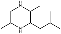 2,5-Dimethyl-3-(2-methylpropyl)piperazine Struktur