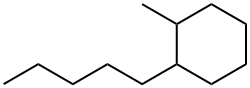 1-methyl-2-pentylcyclohexane Struktur