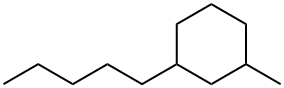 1-Methyl-3-pentylcyclohexane Struktur