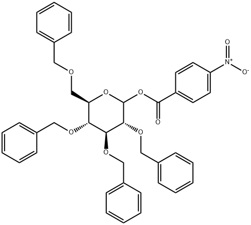 [3,4,5-tris(phenylmethoxy)-6-(phenylmethoxymethyl)oxan-2-yl] 4-nitrobenzoate Struktur