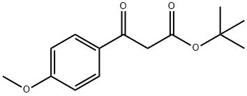 BETA-OXO-4-METHOXY-BENZENEPROPANOIC ACID 1,1-DIMETHYLETHYL ESTER Struktur