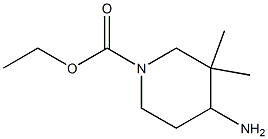 1-Piperidinecarboxylicacid,4-amino-3,3-dimethyl-,ethylester,(+)-(9CI) Struktur