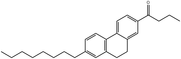 1-(9,10-dihydro-7-octyl-2-phenanthryl)butan-1-one Struktur