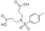 N-(2-カルボキシエチル)-N-[(4-メチルフェニル)スルホニル]-β-アラニン 化學(xué)構(gòu)造式