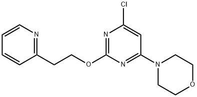 4-[6-Chloro-2-(2-(pyridin-2-yl)ethoxy)pyriMidin-4-yl]Morpholine Struktur