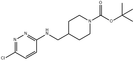 4-[(6-Chloro-pyridazin-3-ylaMino)-Methyl]-piperidine-1-carboxylic acid tert-butyl ester, 98+% C15H23ClN4O2, MW: 326.82 Struktur