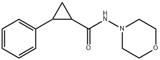 Cyclopropanecarboxamide, N-4-morpholinyl-2-phenyl- (9CI) Struktur