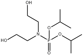 2,2'-(Diisopropoxyphosphinylimino)diethanol Struktur