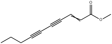 2-Decene-4,6-diynoic acid methyl ester Struktur