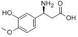 (S)-3-(3-HYDROXY-4-METHOXYPHENYL)-BETA-ALANINE
 Struktur