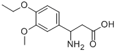 3-AMINO-3-(4-ETHOXY-3-METHOXYPHENYL)PROPANOIC ACID Struktur